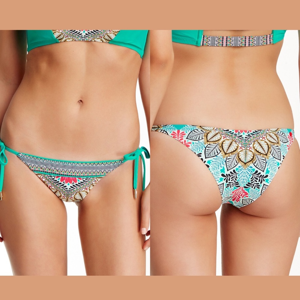 NWT Red Carter‎ Tie Side Brazilian Bikini Bottoms